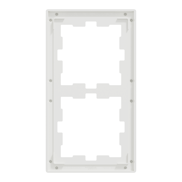 D-life - cadre de finition - verre - blanc - 2 postes