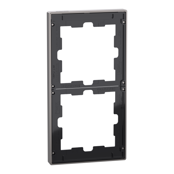 D-life - cadre de finition - métal - nickel - 2 postes