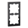 D-life - cadre de finition - métal - nickel - 2 postes