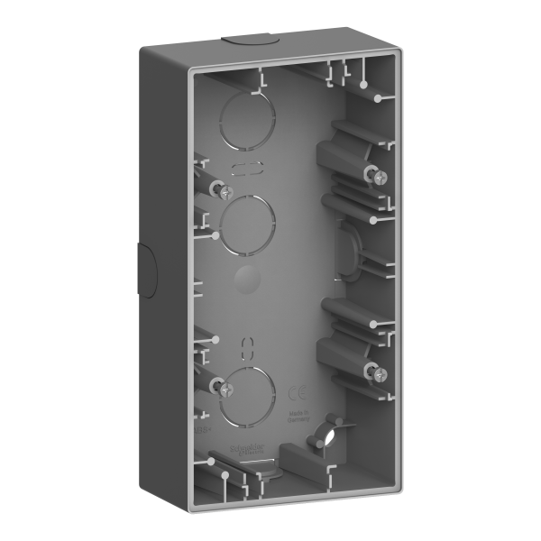 D-life - boite pour montage saillie - anthracite - 2 postes