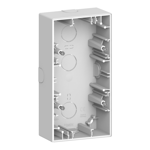 D-life - boite pour montage saillie - blanc lotus - 2 postes
