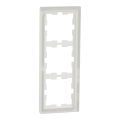 D-life - cadre de finition - verre - blanc - 3 postes