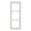 D-life - cadre de finition - verre - blanc - 3 postes