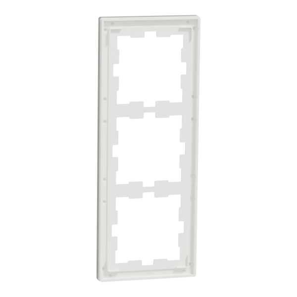 D-life - cadre de finition - verre - blanc - 3 postes