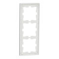 D-life - cadre de finition - verre - blanc - 3 postes