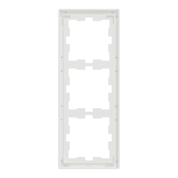D-life - cadre de finition - verre - blanc - 3 postes