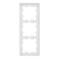 D-life - cadre de finition - verre - blanc - 3 postes