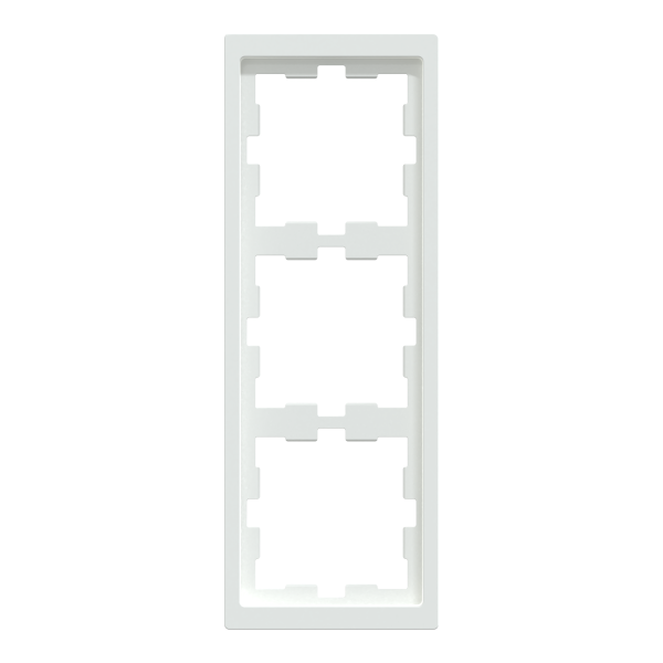 D-life - cadre de finition - blanc lotus - 3 postes