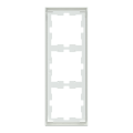 D-life - cadre de finition - blanc lotus - 3 postes