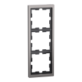 D-life - cadre de finition - métal - nickel - 3 postes