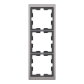 D-life - cadre de finition - métal - nickel - 3 postes