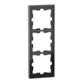 D-life - cadre de finition - métal - nickel - 3 postes