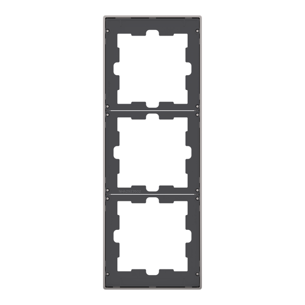 D-life - cadre de finition - métal - nickel - 3 postes