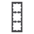 D-life - cadre de finition - métal - nickel - 3 postes