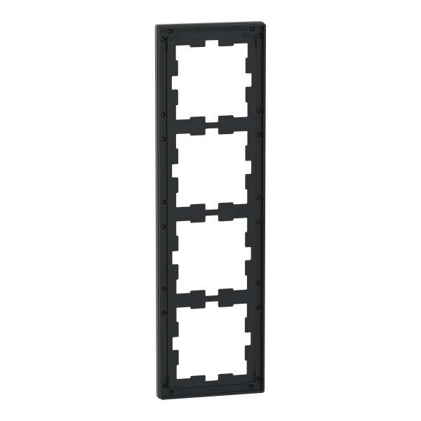 D-life - cadre de finition - verre - noir - 4 postes
