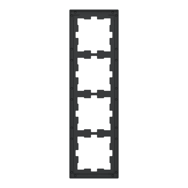 D-life - cadre de finition - verre - noir - 4 postes