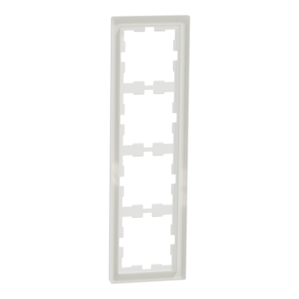D-life - cadre de finition - verre - blanc - 4 postes