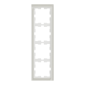 D-life - cadre de finition - verre - blanc - 4 postes