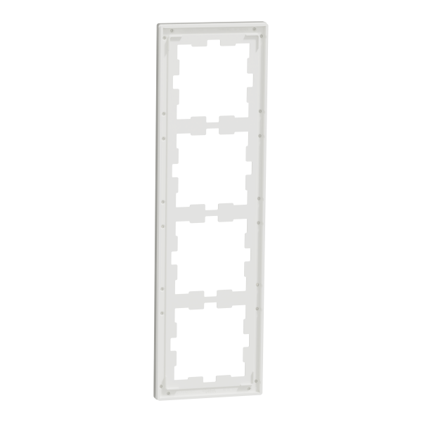 D-life - cadre de finition - verre - blanc - 4 postes