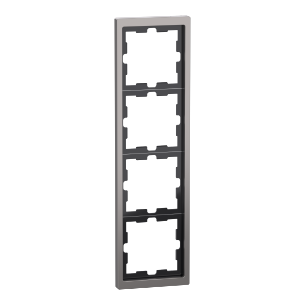 D-life - cadre de finition - métal - nickel - 4 postes