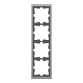 D-life - cadre de finition - métal - nickel - 4 postes
