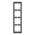 D-life - cadre de finition - métal - nickel - 4 postes