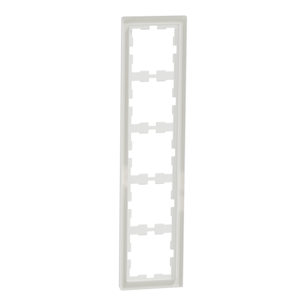 D-life - cadre de finition - verre - blanc - 5 postes