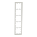 D-life - cadre de finition - verre - blanc - 5 postes