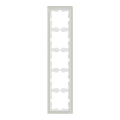 D-life - cadre de finition - verre - blanc - 5 postes