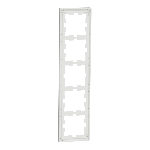 D-life - cadre de finition - verre - blanc - 5 postes