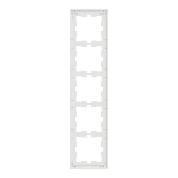 D-life - cadre de finition - verre - blanc - 5 postes