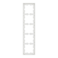 D-life - cadre de finition - verre - blanc - 5 postes