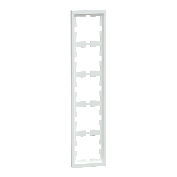 D-life - cadre de finition - blanc lotus - 5 postes