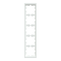 D-life - cadre de finition - blanc lotus - 5 postes
