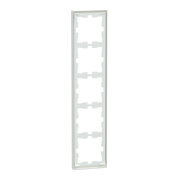 D-life - cadre de finition - blanc lotus - 5 postes