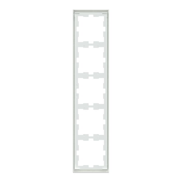 D-life - cadre de finition - blanc lotus - 5 postes