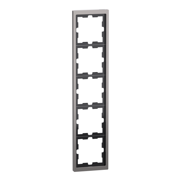 D-life - cadre de finition - métal - nickel - 5 postes