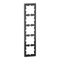 D-life - cadre de finition - métal - nickel - 5 postes