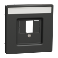 D-life - enjoliveur pour prise conn multimédia - porte-étiquette - anthracite