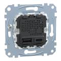 D-life - prise chargeur double - usb a+c - 2.4 a - méca seul