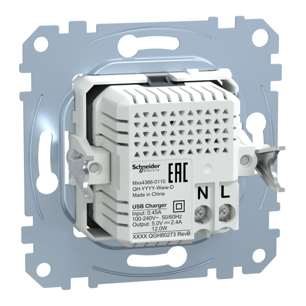 D-life - prise chargeur double - usb a+c - 2.4 a - méca seul