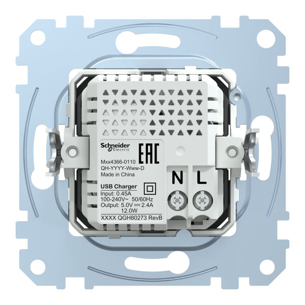D-life - prise chargeur double - usb a+c - 2.4 a - méca seul
