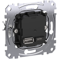 D-life - prise chargeur usb double - c 45w + a 7,5w - méca seul