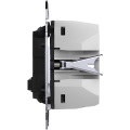 D-life - prise chargeur usb double - c 45w + a 7,5w - méca seul