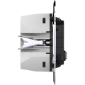 D-life - prise chargeur usb double - c 45w + a 7,5w - méca seul