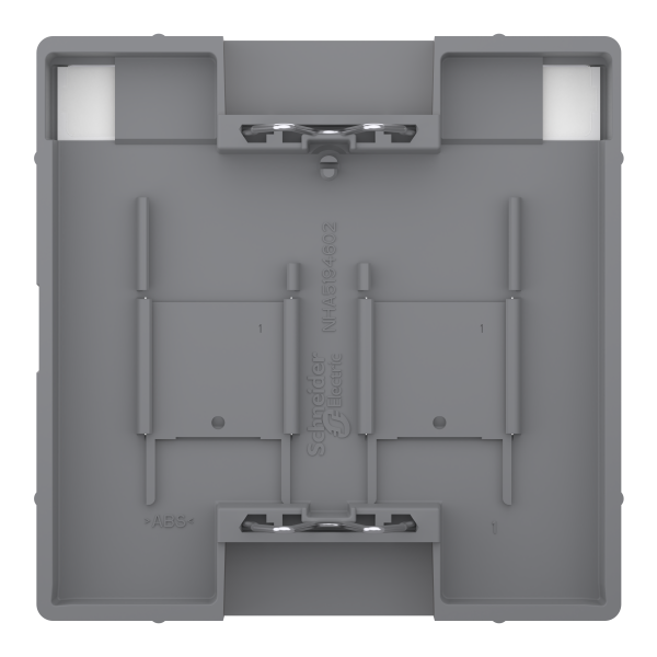 D-life - enjoliveur prise support double rj45 compatible keystone - métal nickel