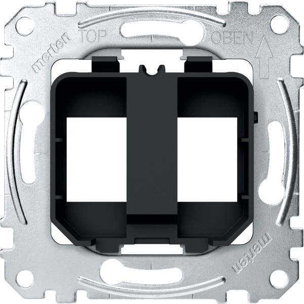 D-life - prise support double rj45 compatible conn keystone - noir - méca seul