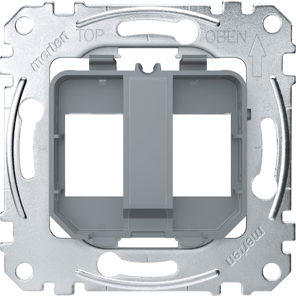 D-life - prise support double rj45 compatible conn keystone - transp - méca seul