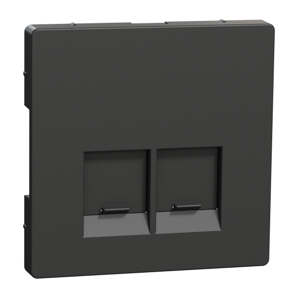 D-life - enjoliveur pour prise double rj45 actassi s-one - anthracite