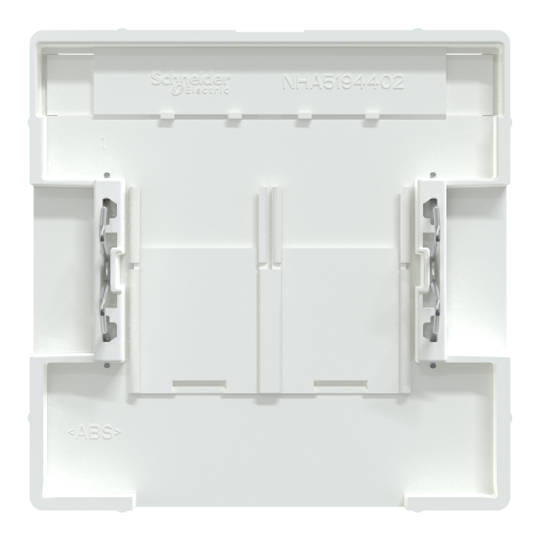 D-life - enjoliveur prise double rj45 s-one - porte-étiquette - blanc lotus